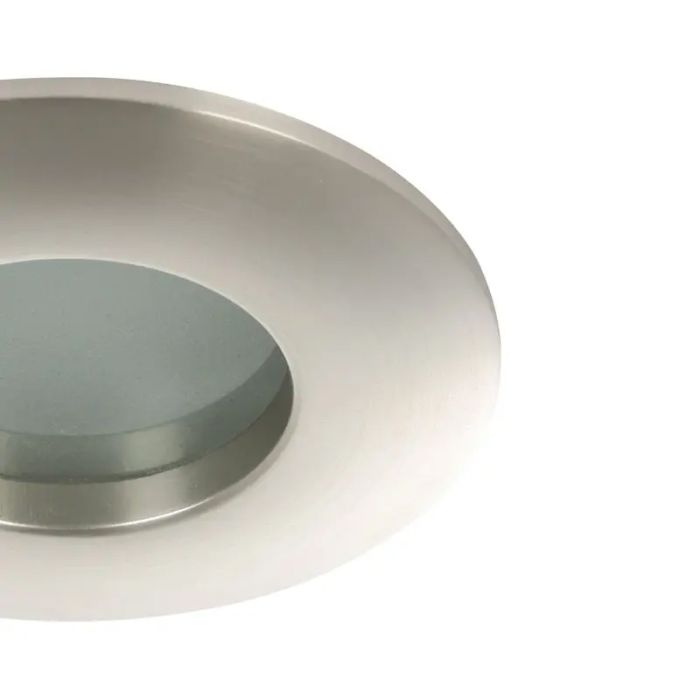 Zilveren inbouwspot glas, Margarita, IP65