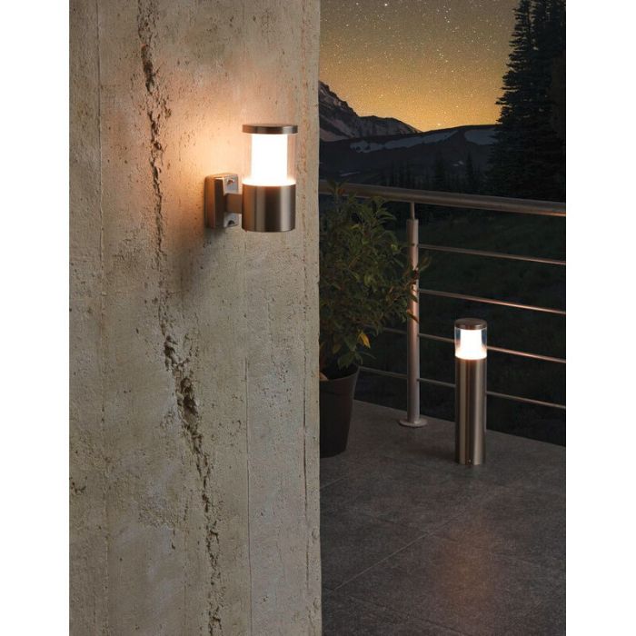 Zilveren moderne buitenlamp kunststof, Neele, IP44