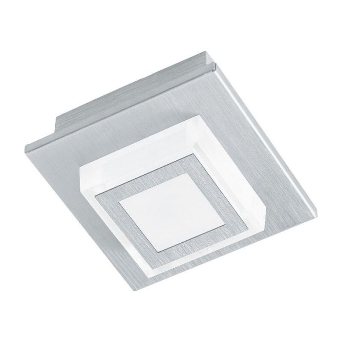 Zilveren moderne plafonnière kunststof, Elsien, 3W, 3000K LED