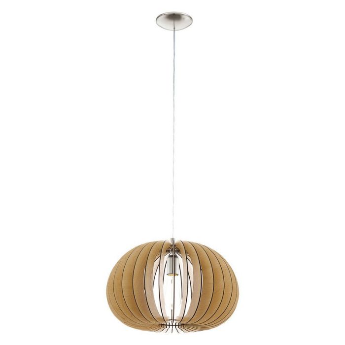 Landelijke hanglamp hout, Bergama