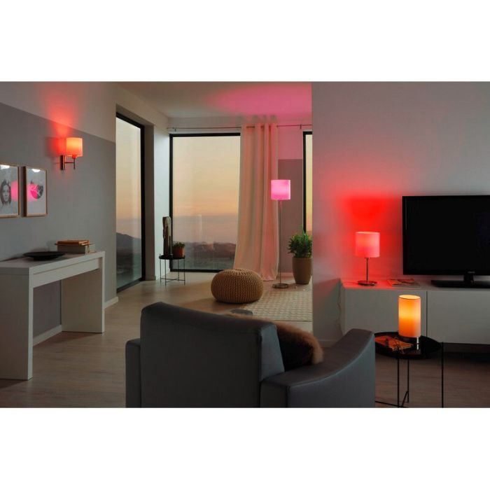 Witte moderne wandlamp stof, Abano, met schakelaar
