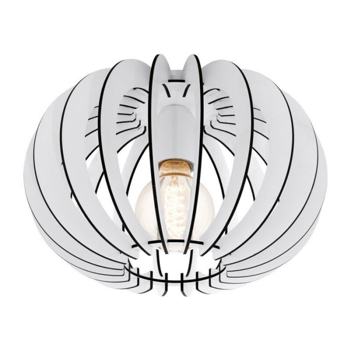 Witte design plafondlamp hout, Kiran
