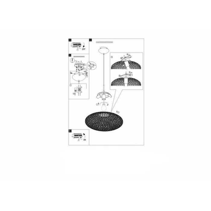 Transparante retro hanglamp kristal, Annamarie