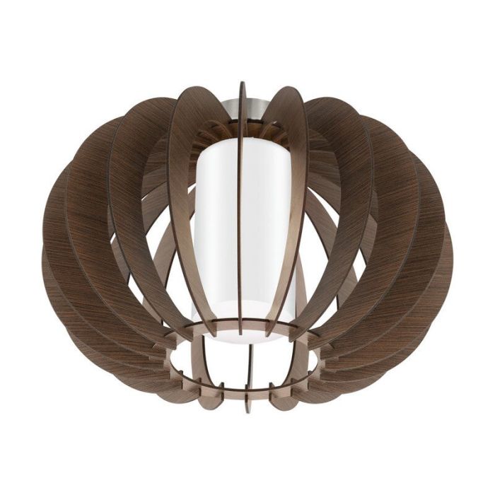 Bruine landelijke plafondlamp hout, Kiran