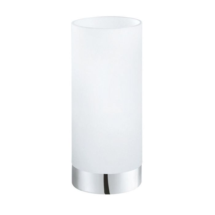 Chromen moderne tafellamp glas, Asiye, met schakelaar