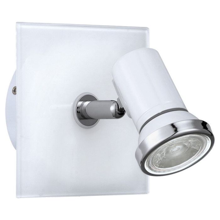Stalen wandlamp Jasmijn wit