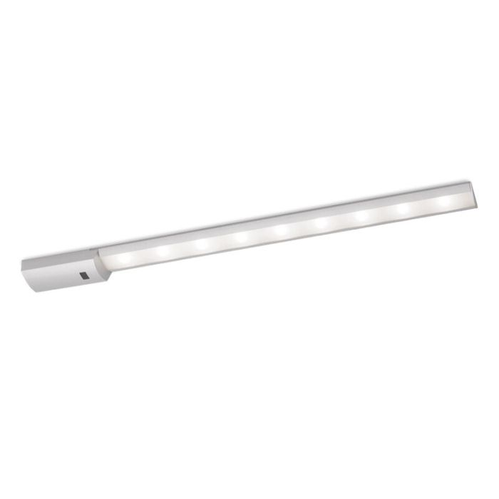 Zilveren keukenkast verlichting Veroni, aluminium