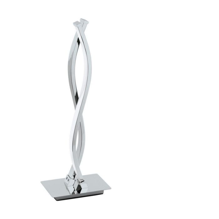 Chromen moderne tafellamp aluminium, Arantxa, 5W, 3000K LED, met schakelaar