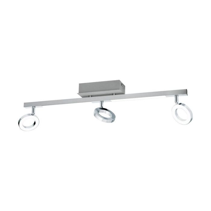 Chromen moderne plafondspot, Madelinde, aluminium, 3w 3000K (warm wit) LED