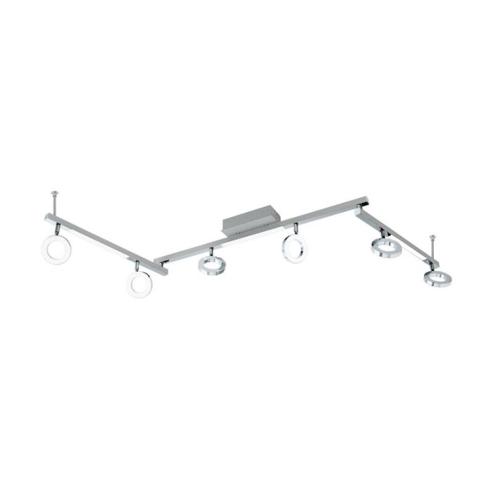 Chromen moderne plafondspot, Madelinde, aluminium, 3w 3000K (warm wit) LED