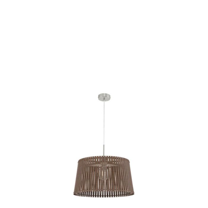 Houten hanglamp bruin, Berry
