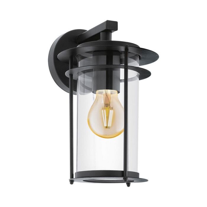 Zwarte buitenlamp glas, Bijou, IP44