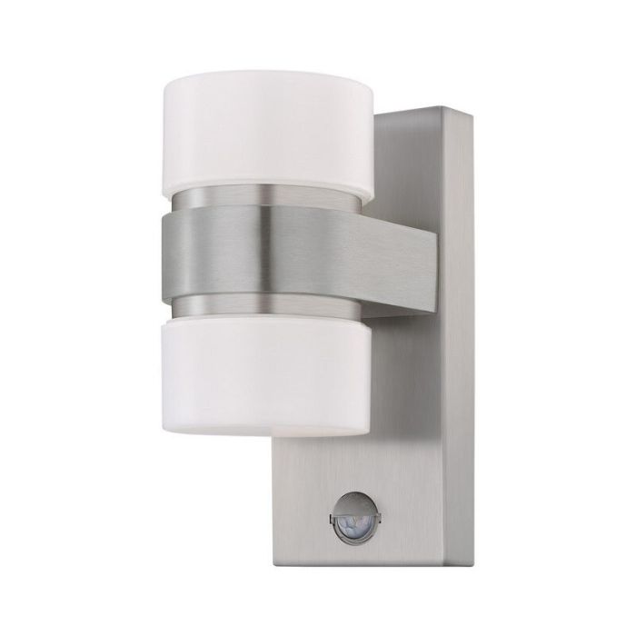 Antraciete buiten wandlamp met bewegingssensor kunststof, Birte, IP44