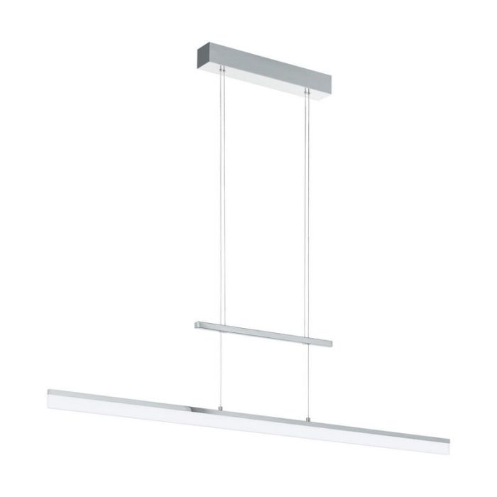 Chromen moderne hanglamp kunststof, Cassandra, 13W, 3000K LED