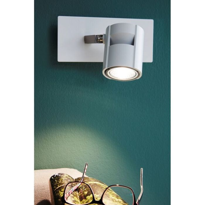 Witte plafondspot Yordi, aluminium