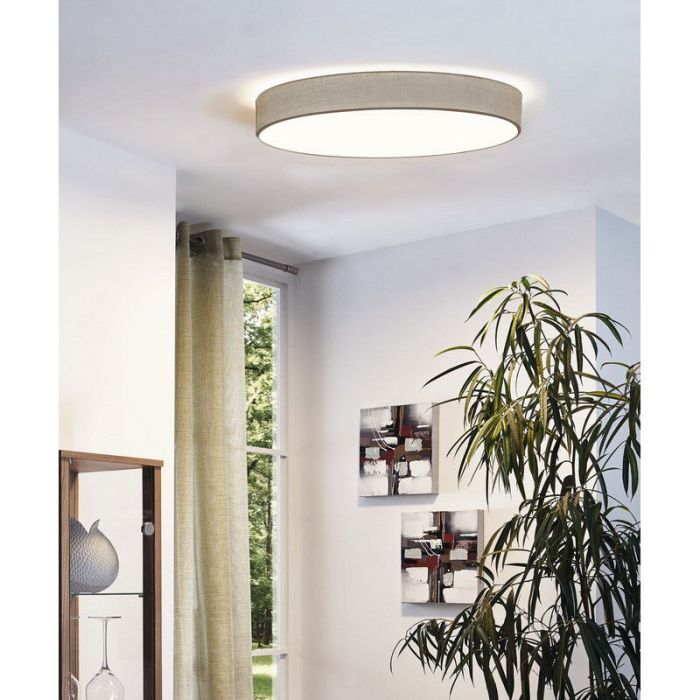 Taupe moderne plafondlamp metaal, Abano