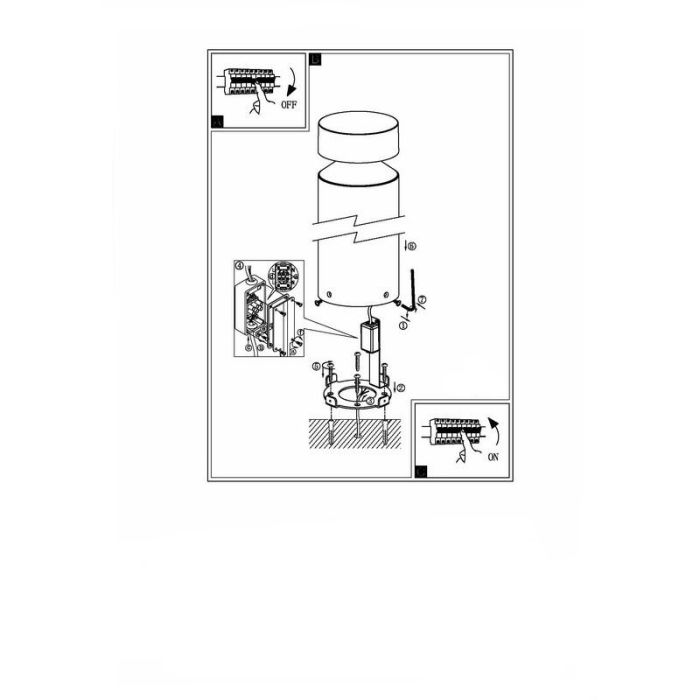 Zwarte moderne buitenlamp aluminium, Ian, IP44
