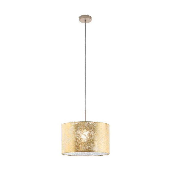 Beige moderne hanglamp stof, Megan