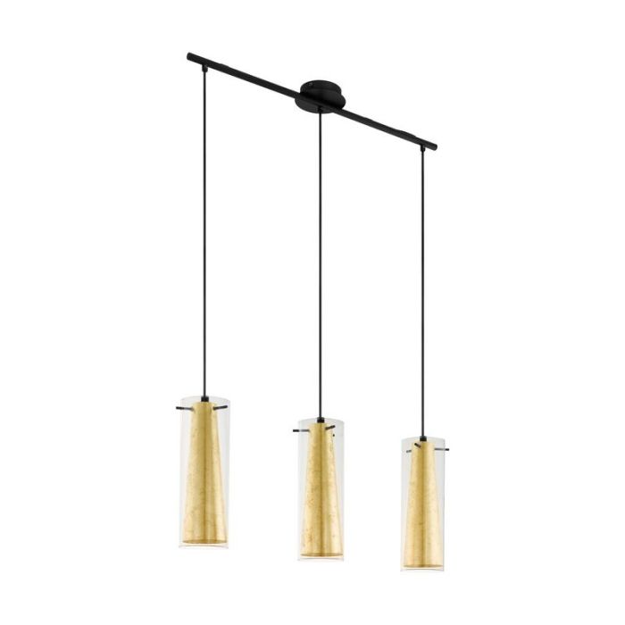 Gouden moderne hanglamp glas, Barceno