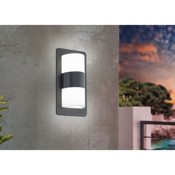 Antraciete moderne buitenlamp staal, Maika, IP44