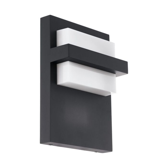 Antraciete moderne buitenlamp, Nicol, aluminium, 10w 3000K (warm wit) LED