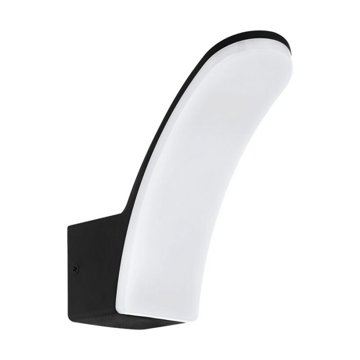 Zwarte moderne buitenlamp, Oskar, aluminium, 11w 3000K (warm wit) LED