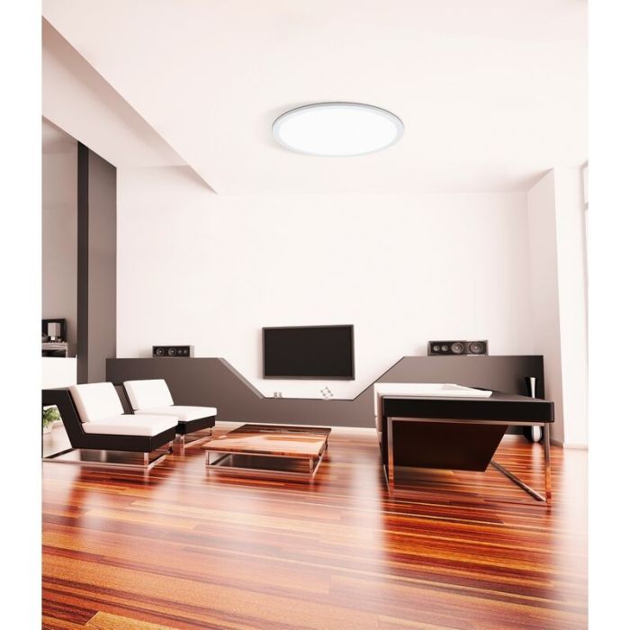 Witte plafonniere Ericus, aluminium, met verstelbare lichtkleur