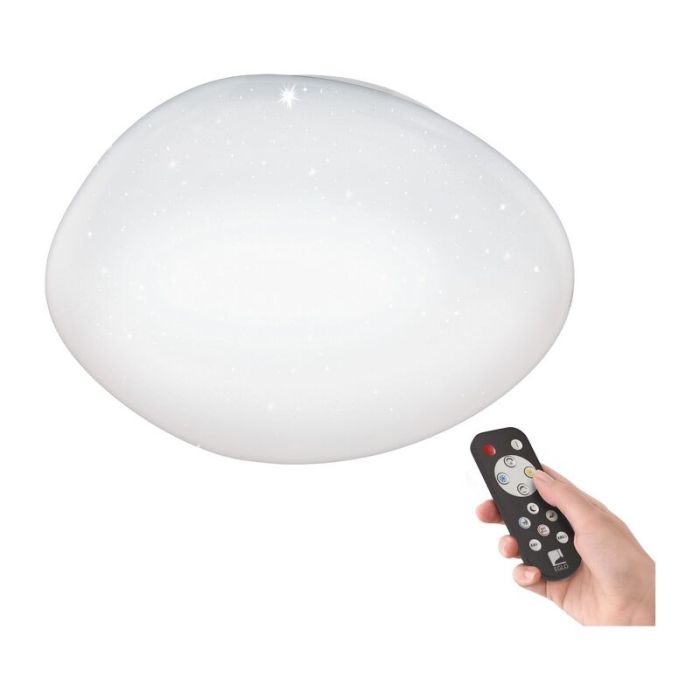 Witte plafonniere Tyrell, staal, met verstelbare lichtkleur