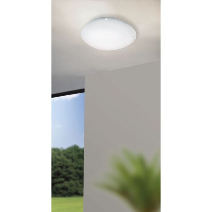 Witte plafonniere Tyrell, staal, met verstelbare lichtkleur