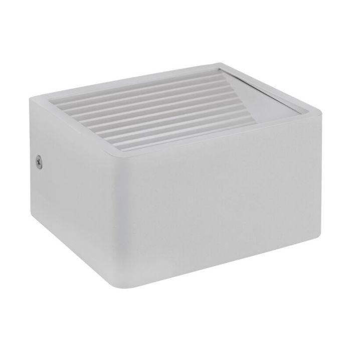 Witte moderne buitenlamp, Nicoliene, aluminium, 6w 3000K (warm wit) LED