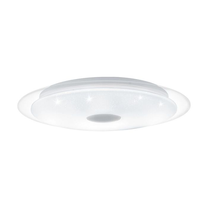 Witte plafonniere Dunya, staal, met verstelbare lichtkleur
