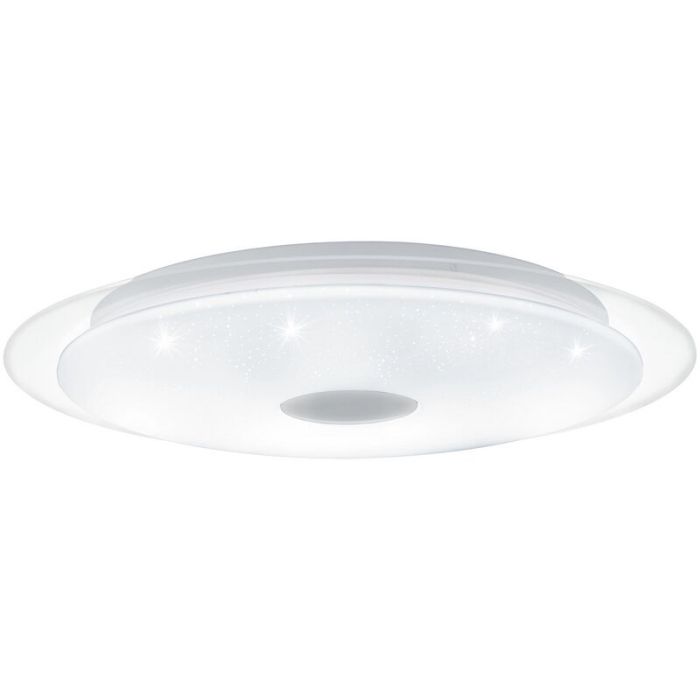 Witte plafonniere Dunya, staal, met verstelbare lichtkleur