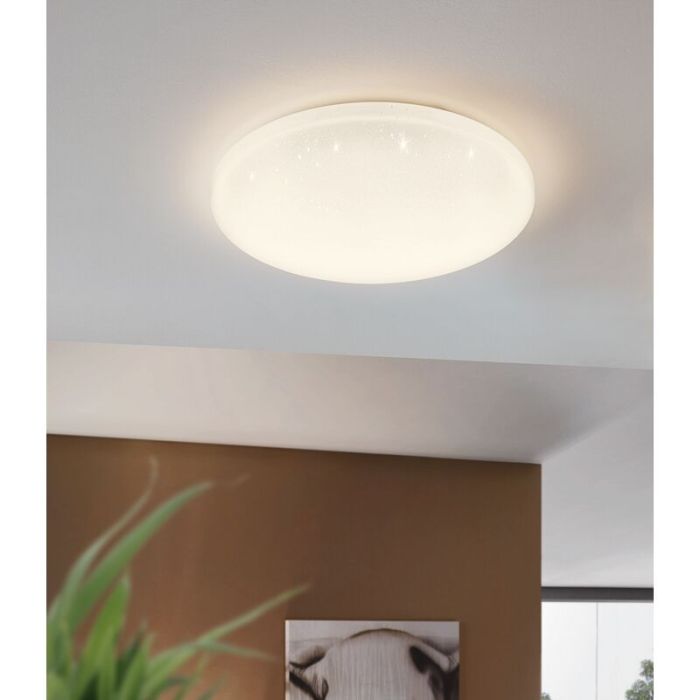 Witte plafonniere Eloise, staal, 50w 3000K (warm wit) LED