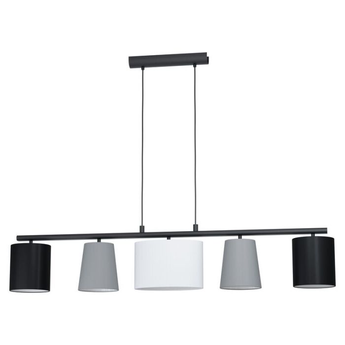 Grijze moderne hanglamp staal, Anina