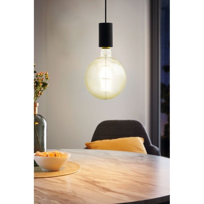 Zwarte hanglamp staal, Samed
