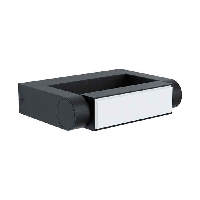 Zwarte moderne buitenlamp, Kawa, aluminium, IP44