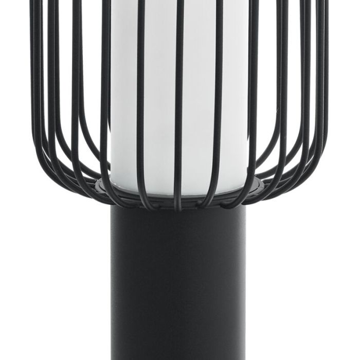 Zwarte moderne buitenlamp, Latife, staal, IP44