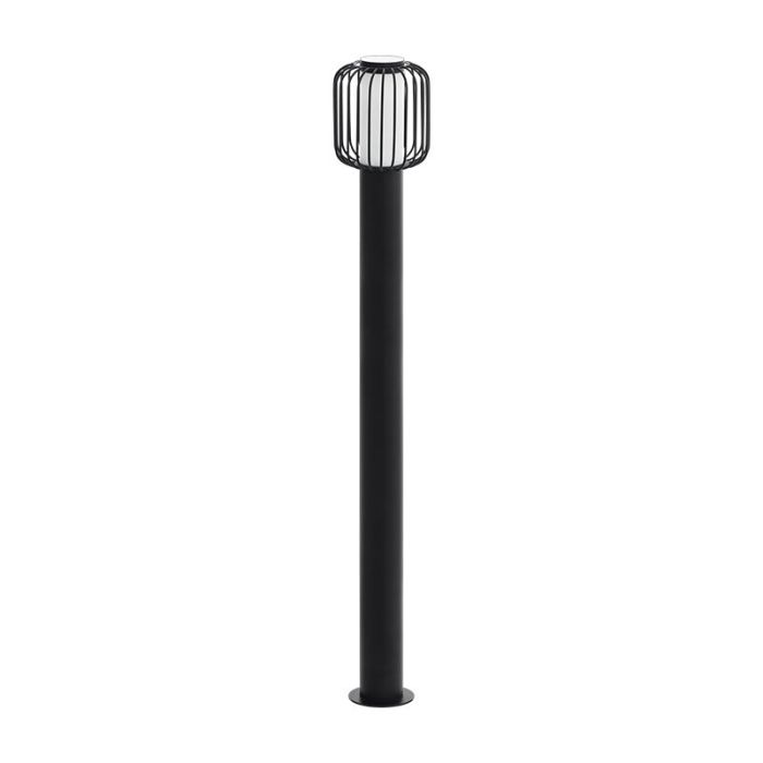 Zwarte moderne buitenlamp, Latife, staal, IP44