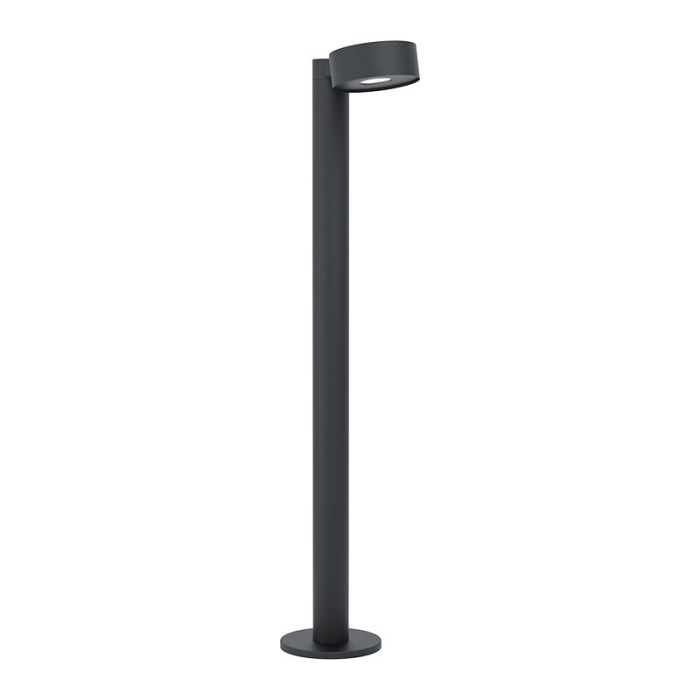 Zwarte moderne buitenlamp, Liliana, staal, 6w 3000K (warm wit) LED
