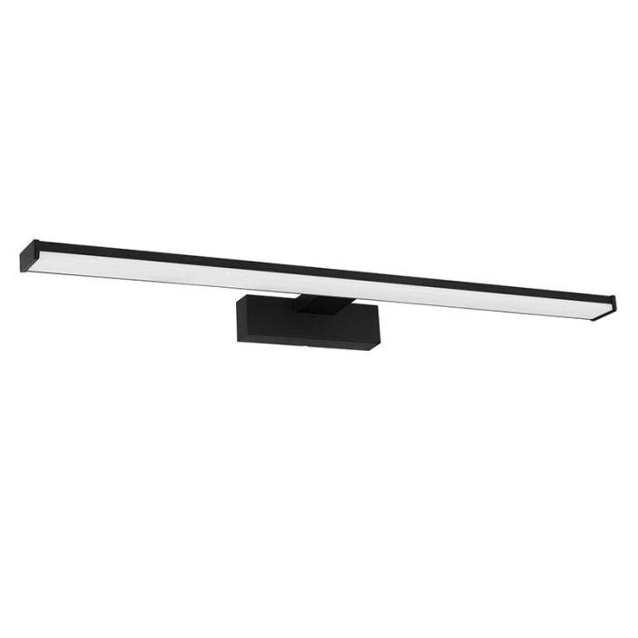 Zwarte spiegelverlichting kunststof, Nancy, 11W, 4000K LED, IP44