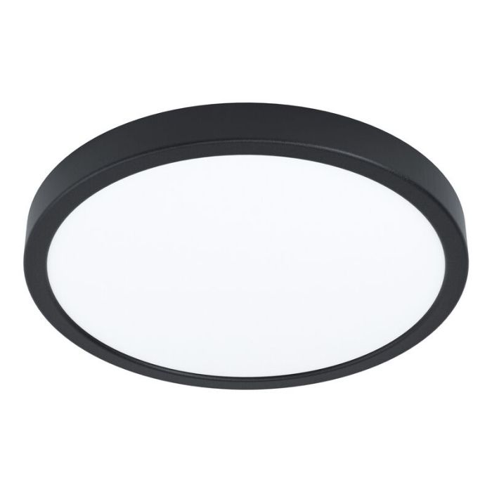 Zwarte badkamer plafondlamp Pascale, staal, 20w 3000K (warm wit) LED
