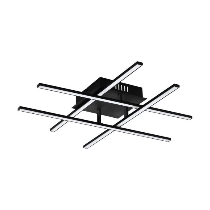 Zwarte moderne plafonnière staal, Arantxa, 21W, 3000K LED