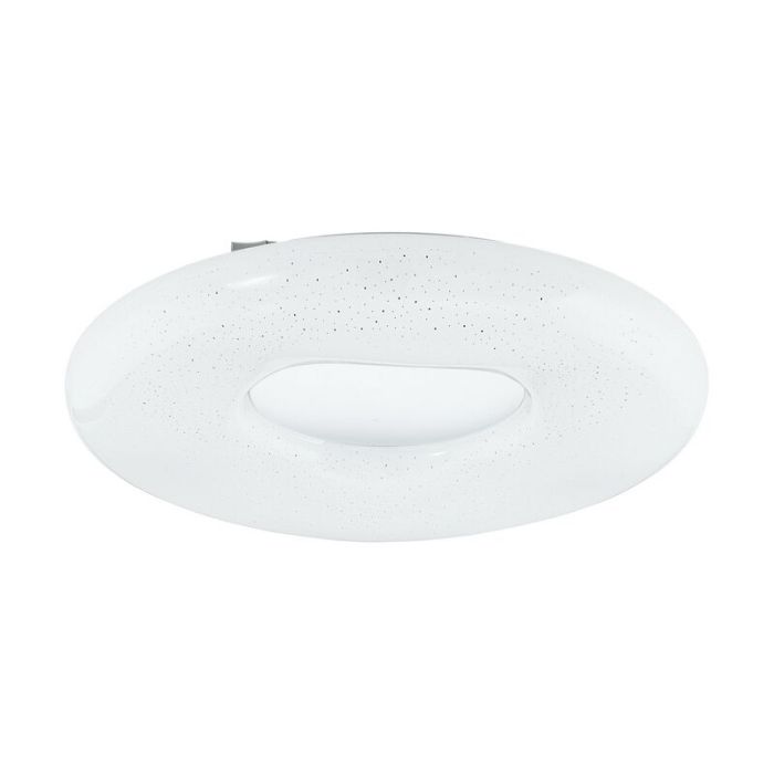 Witte plafonniere Ziya, staal, met verstelbare lichtkleur
