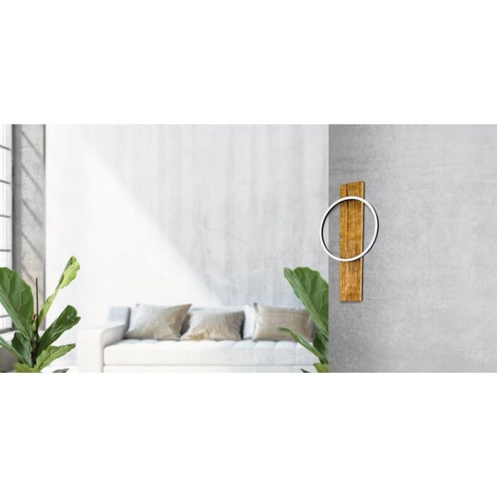 Zwarte landelijke wandlamp, Annebel, staal, 12w 3000K (warm wit) LED