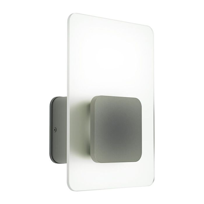 Antraciete moderne buitenlamp, Lutske, rvs, 10w 3000K (warm wit) LED