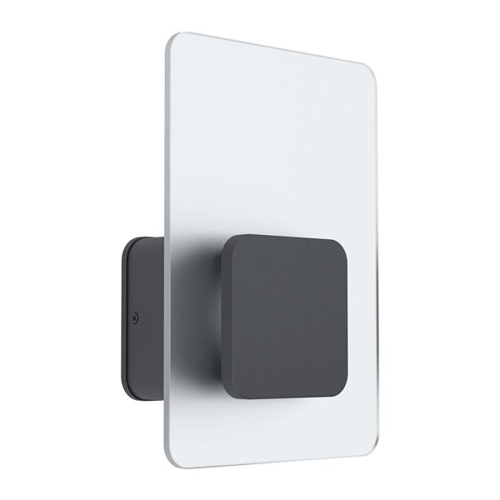 Antraciete moderne buitenlamp, Lutske, rvs, 10w 3000K (warm wit) LED