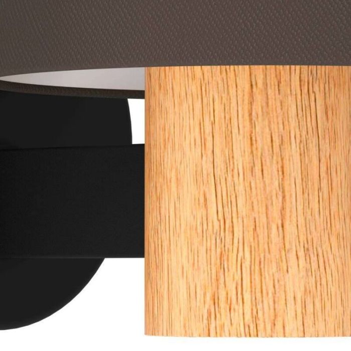 Taupe landelijke wandlamp stof, Teodora