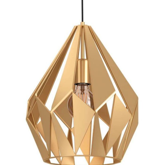 Gouden industriële hanglamp aluminium, Acri