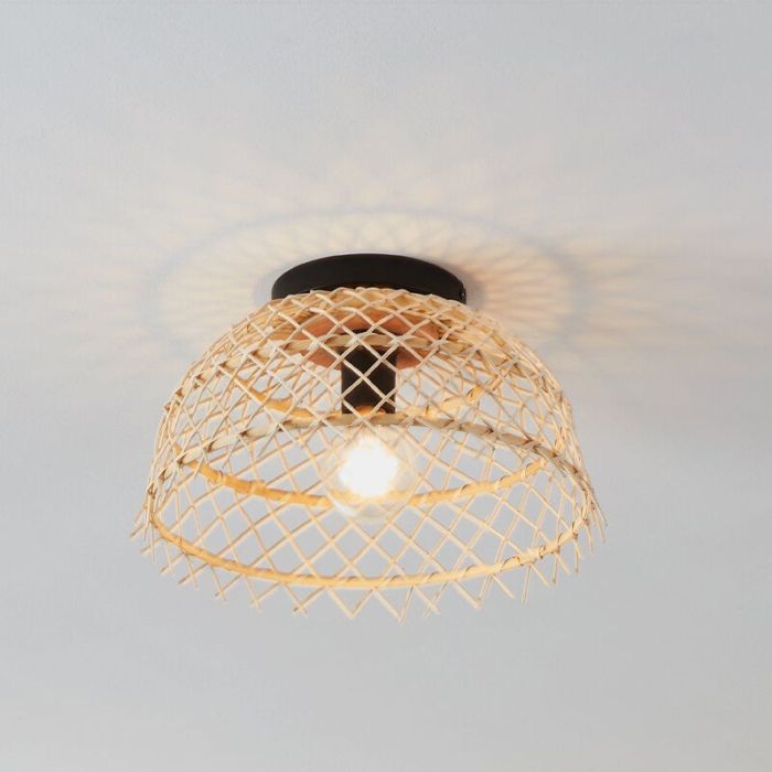 Rotan plafonnière bruin, Alida