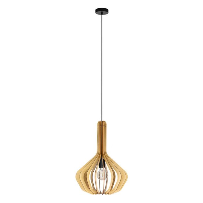 Houten hanglamp bruin, Kenney
